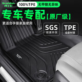博士伦TPE汽车脚垫全包围正品脚踩垫车用配件地垫装饰用品车载防滑毛毯 雪佛兰/雪铁龙/吉普/魏牌【备注车型+年份】 双层丨TPE+黑色高弹丝上层垫【厚0.7公分】