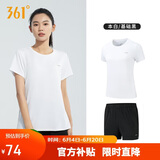 361°运动套装女夏季新款跑步休闲短袖短裤两件套瑜伽服662414001H-1