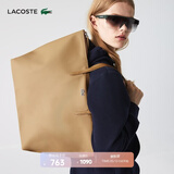 LACOSTE法国鳄鱼女包优雅大容量时尚单肩包托特包女|NF1888PO C87/卡其色 00