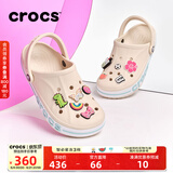 CROCS卡骆驰贝雅卡骆班洞洞鞋轻便耐磨拖鞋一脚蹬休闲鞋|205089 冬日白/彩色-1LI 37 /38(230mm)