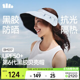 蕉下（beneunder）遮阳帽子女黑胶贝壳防晒帽男太阳帽便携空顶帽大帽檐全脸遮阳 蓝