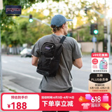 JANSPORT杰斯伯单肩背包斜跨包潮人ins小包 4QV2008 黑色