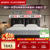 顾家家居（KUKA）梦想垫MAX全垫0胶床垫5073软硬可调席梦思可拆洗弹簧床垫2026新款