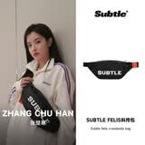Subtle潮牌男女同款饺子包新款男士斜挎包女士单肩轻便运动休闲通勤胸包 FELIS 小号黑色【明星同款】