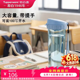 特百惠（Tupperware）茶韵500ml塑料杯男女士学生运动水杯子大容量泡茶杯 冰水蓝