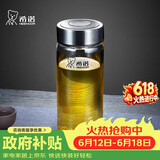 希诺玻璃杯单层加厚大容量家用办公泡茶杯子男车载水杯XN-6016L 400mL