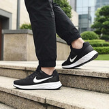 耐克NIKE跑步鞋男减震透气REVOLUTION 6运动鞋DC3728-003黑白44