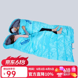 探路者（TOREAD）棉睡袋 秋冬户外情侣通用柔软舒适旅行睡袋 TECCBK90880-K454 天空蓝左