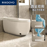 东仪 DOYO德国最新款智能蹲坐两用马桶一体二合一无水压限制孕妇老人坐便器 智能蹲坐两用升级【标配】+泡沫盾 下单备注坑距300/350/ 400mm
