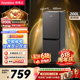 荣事达（Royalstar）【价保618】200升小冰箱小型家用出租房办公室宿舍双开门两门电冰箱节能省电低音钛深灰R200