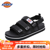 Dickies凉鞋男休闲情侣鞋软底魔术贴沙滩鞋凉拖鞋 黑色【男女款】 41