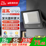 佛山照明led投光灯户外射灯室外照明灯庭院灯探照灯100W天耀IP66