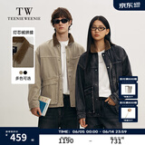 Teenie Weenie【男女同款】小熊男装牛仔夹克2025年春季新款拼接外套 卡其色 L