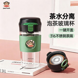 大嘴猴（paul frank）水杯高硼硅玻璃杯 便携泡茶杯子耐高温男女士学生茶水分离杯430ml