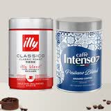 ILLY意利中烘咖啡粉250g+INTENSO 意式咖啡粉250g 中烘罐装