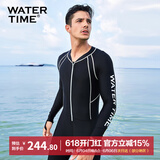 WATERTIME/水川 潜水服男士水母衣浮潜服连体冲浪浮潜衣长袖泳衣