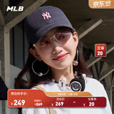 MLB官方 KARINA同款男女时尚百搭软顶棒球帽遮阳帽户外春夏CP77 纽约洋基队/黑色（粉标） 均码