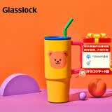 GLASSLOCK&wigglewiggle联名儿童保温杯大容量冰霸吸管杯保温保冷水杯900ml
