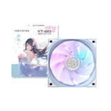 盈通（yeston）YT-120 樱瞳花嫁12cm机箱散热风扇 5V/ARGB神光同步 PWM公母头可串联
