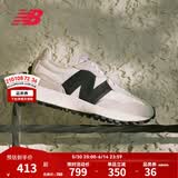 NEW BALANCE NB327官方夏季休闲鞋男鞋女鞋情侣舒适增高鞋百搭潮流厚底运动鞋 米灰色/白色 MS327FE 45 (脚长29cm)