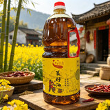旦清菜籽油物理压榨非转基因四川产传统小榨食用油1.8L
