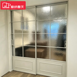 塞纳春天 推拉门 厨房卫生间门阳台 定制移门厨卫门钛镁铝合金玻璃门 FG303默认2扇/黑白可选 常规4扇（含6.5㎡内）