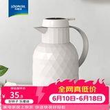 乐唯诗（LOVWISH）保温壶温显家用保温壶大容量玻璃智能温度显示开热水暖水瓶小暖壶 钻纹保温壶【温显款】荔枝白1L