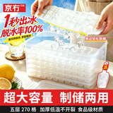 京冇冰块模具冰格制冰盒冻冰块神器食品级商用冷冻器冰箱储存盒加厚款