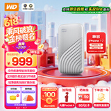 西部数据（WD）1TB NVMe 移动固态硬盘（PSSD）My Passport随行SSD type-c接口 1050MB/s 手机直连笔记本两用外接