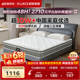 顾家家居（KUKA）梦想垫PLUS 2cm天然乳胶床垫专利深睡席梦思梦想垫1016 1.8x2米