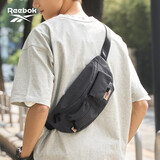 Reebok锐步潮流斜挎包男2026新款骑行胸包运动腰包女 深灰色