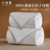 太湖雪 100%桑蚕丝加厚子母冬被 蚕丝净重3+5斤 防螨贴身保暖2.2*2.4m