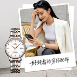 天王（TIAN WANG）手表女士 生日礼物昆仑系列钢带机械女表LS5876TP.D.TP.W