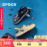 卡骆驰（CROCS）贝雅卡骆班洞洞鞋轻便耐磨一脚蹬休闲鞋女鞋时尚沙滩鞋|205089 深蓝/辣椒红-4CC 39 (240mm)