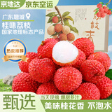 京地达广东增城桂味荔枝4.5斤特大果16-20g 不泡水空运新鲜水果礼盒包邮
