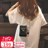 viney包包女包牛皮手机链条包洋气单肩斜挎包生日礼物高级感送女友老婆