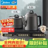 美的（Midea）【价保618】纯钛烧水壶嵌入式茶台一体机煮茶壶全自动上水电热水壶电茶盘自动断电C15X