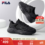 FILA【男女同款】斐乐情侣跑步鞋复古老爹鞋火星鞋潮流时尚舒适老爹鞋 男-黑-BK 40