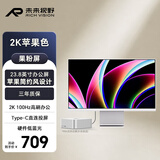 未来视野（RICH VISION）23.8英寸2K显示器IPS 100HZ 硬件低蓝光 Type-C 办公设计高清银色电脑屏幕RV100miniQ