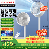 康佳（KONKA）空气循环扇电风扇家用风扇遥控换气扇大风量小风扇轻音立式电扇可摇头交流定频落地扇KF-XH2107Y