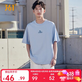 361°短袖男士t恤夏季新款运动跑步宽松休闲潮流上衣服652519106-2