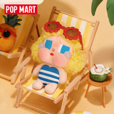 POP MART泡泡玛特 CRYBABY Vacation Mode On搪胶毛绒挂件盲盒礼物 整盒6个