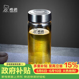 希诺玻璃杯单层加厚大容量家用办公泡茶杯子男车载水杯XN-6016L 400mL