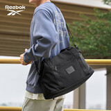 Reebok锐步运动旅行包女可扩容健身包男士行李袋 曜石黑