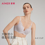 爱慕内衣女国风新中式蕾丝聚拢大胸显小文胸AM116741