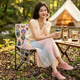威野营（V-CAMP）户外折叠椅便携式折叠椅子 简易钓鱼椅写生椅 马扎 小凳子露营椅