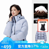 骆驼黑钻3.0短款羽绒服女装冬新款保暖防风连帽羽绒外套面包服M
