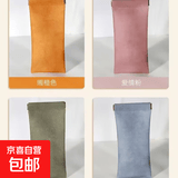 便携眼镜袋随身携带抗压自动闭合女款高档次近视太阳眼镜收纳软袋 袋口自动闭合眼镜袋 轻奢款灰色1个