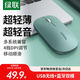 绿联无线蓝牙双模鼠标 适用苹果Mac华为Matebook荣耀笔记本电脑iPad平板鼠标 台式机轻音办公便携鼠标