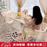 紫叶阳台休闲桌椅藤椅组合现代简约椅子喝茶桌椅一桌两椅藤椅三件套